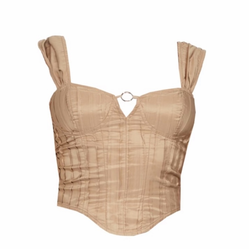 Pretty little thing brown corset top